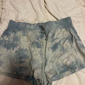All in Motion Blue and White Tie-Dye Pajama Shorts